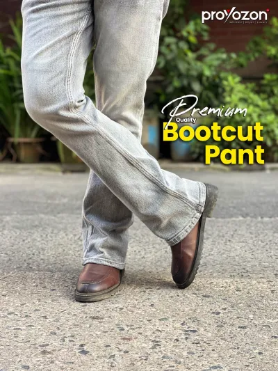 Premium Bootcut Pant – Light Grey