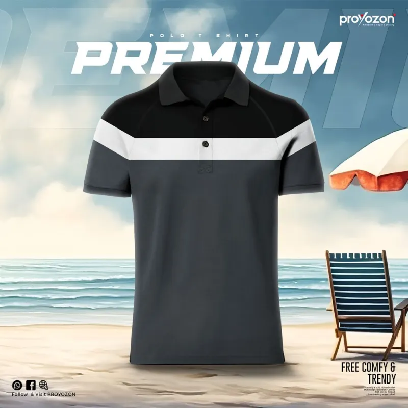 Black Ash Polo T Shirt — 2